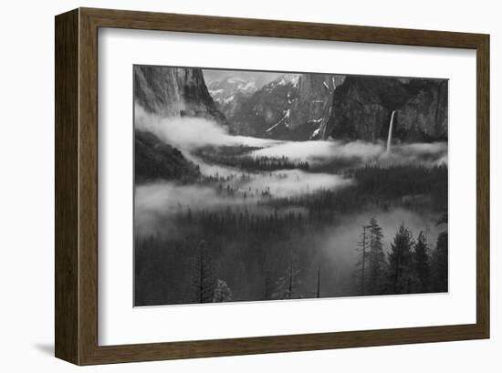 Fog Floating in Yosemite Valley-null-Framed Art Print