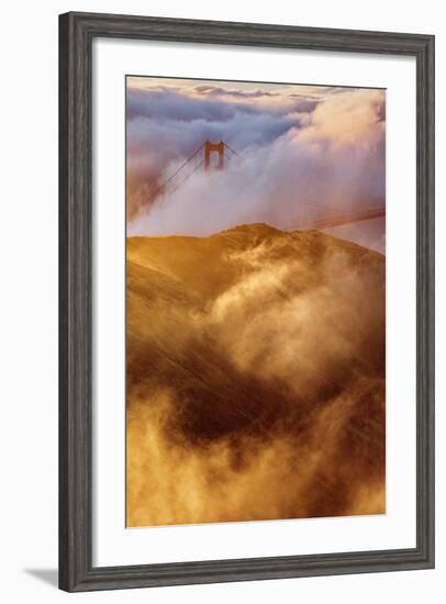 Fog Gate Golden Gate Bridge Unique Perspective San Francisco California-Vincent James-Framed Photographic Print