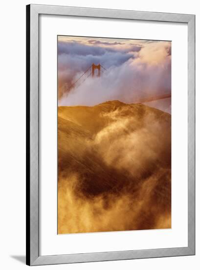 Fog Gate Golden Gate Bridge Unique Perspective San Francisco California-Vincent James-Framed Photographic Print