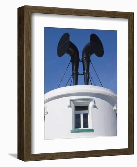 Fog Horns on Lighthouse-Adrian Bicker-Framed Premium Photographic Print