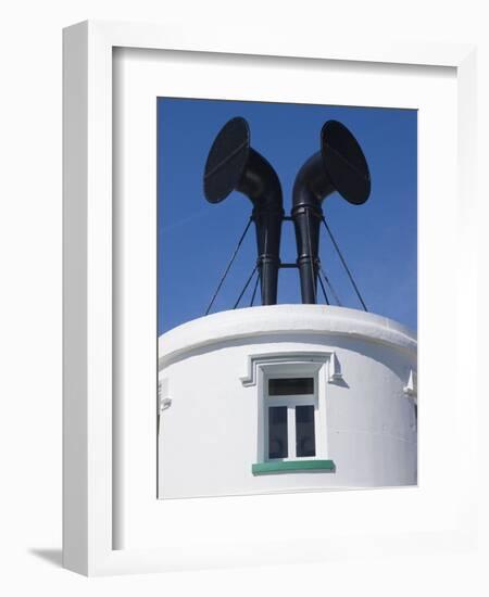 Fog Horns on Lighthouse-Adrian Bicker-Framed Premium Photographic Print