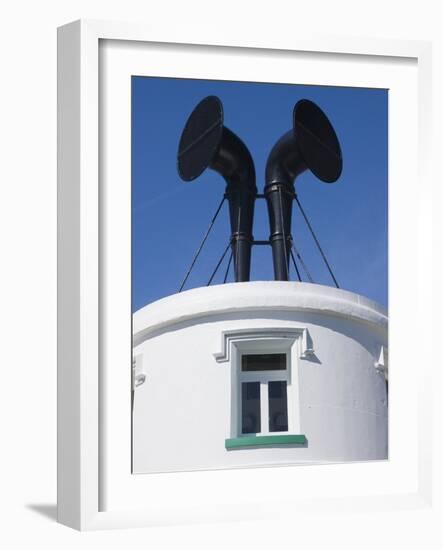 Fog Horns on Lighthouse-Adrian Bicker-Framed Photographic Print