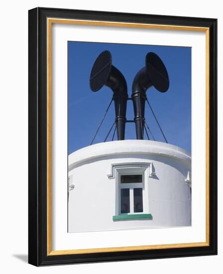 Fog Horns on Lighthouse-Adrian Bicker-Framed Photographic Print