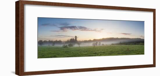 Fog in a Field in Durham, New Hampshire-Jerry & Marcy Monkman-Framed Photographic Print