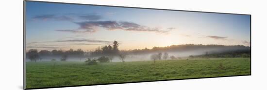 Fog in a Field in Durham, New Hampshire-Jerry & Marcy Monkman-Mounted Photographic Print