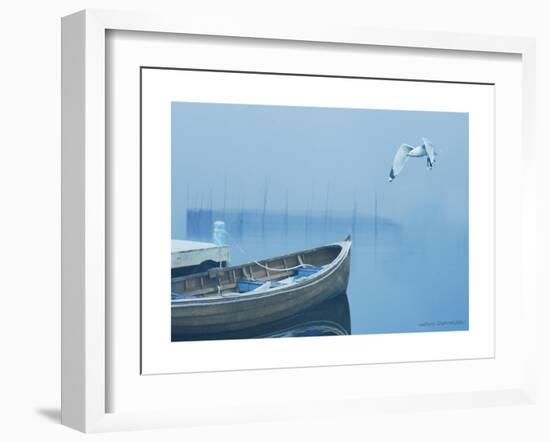 Fog in the Bay-Carlos Casamayor-Framed Giclee Print