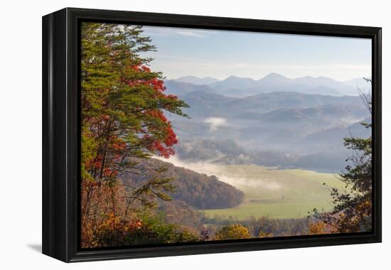 Fog in Valleys Smoky Mountain National Park Viewed from Foothills Parkway-Trish Drury-Framed Premier Image Canvas