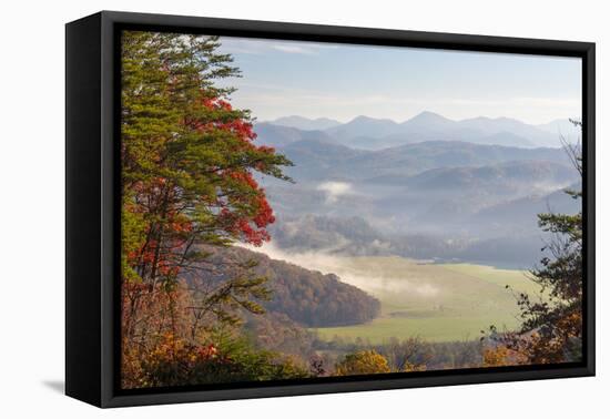 Fog in Valleys Smoky Mountain National Park Viewed from Foothills Parkway-Trish Drury-Framed Premier Image Canvas