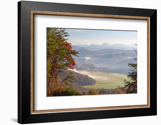 Fog in Valleys Smoky Mountain National Park Viewed from Foothills Parkway-Trish Drury-Framed Photographic Print