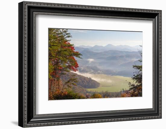 Fog in Valleys Smoky Mountain National Park Viewed from Foothills Parkway-Trish Drury-Framed Photographic Print