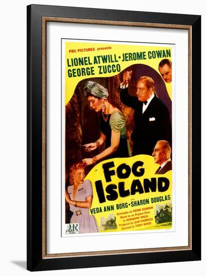 Fog Island, Sharon Douglas, Jacqueline De Wit, Lionel Atwill, George Zucco, Jerome Cowan, 1945-null-Framed Art Print