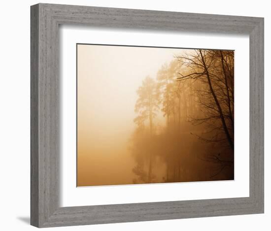 Fog on Shelly Lake I-Alan Hausenflock-Framed Art Print