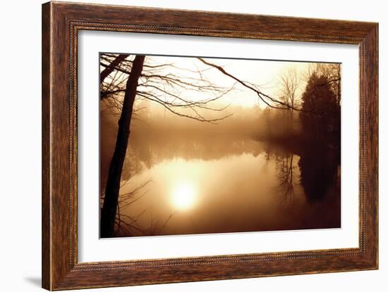 Fog on Shelly Lake II-Alan Hausenflock-Framed Photographic Print