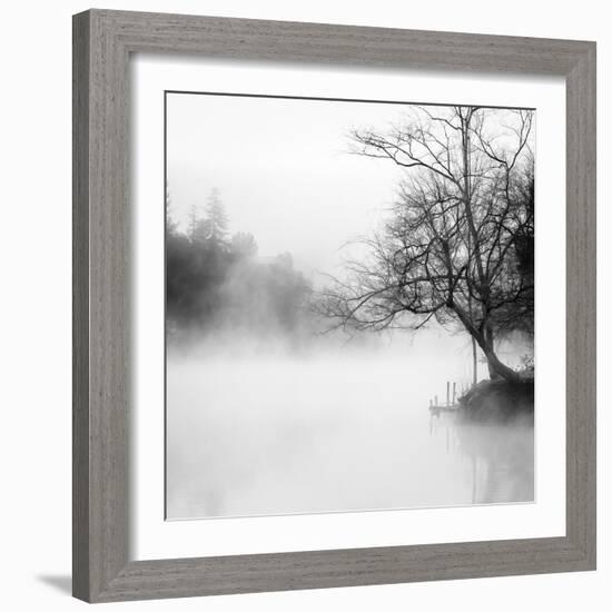 Fog on the Lake 1-Sally Linden-Framed Photographic Print