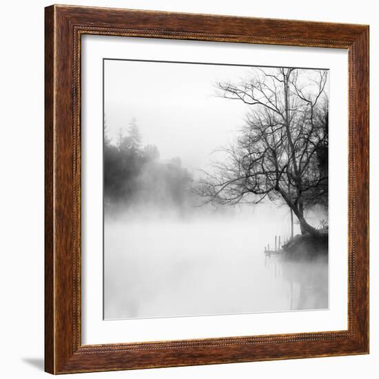 Fog on the Lake 1-Sally Linden-Framed Photographic Print