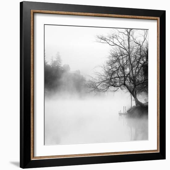 Fog on the Lake 1-Sally Linden-Framed Photographic Print