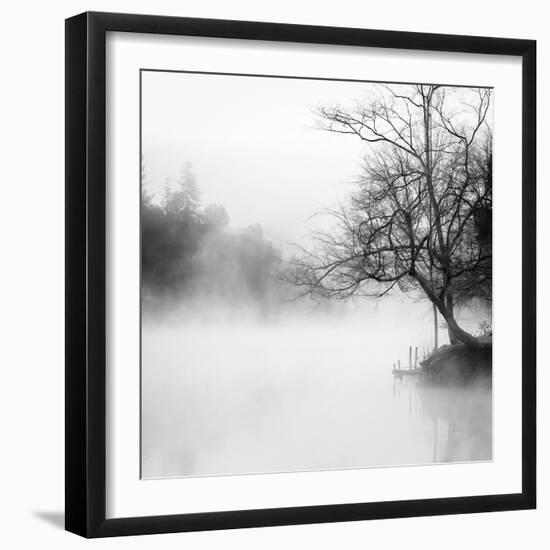 Fog on the Lake 1-Sally Linden-Framed Photographic Print