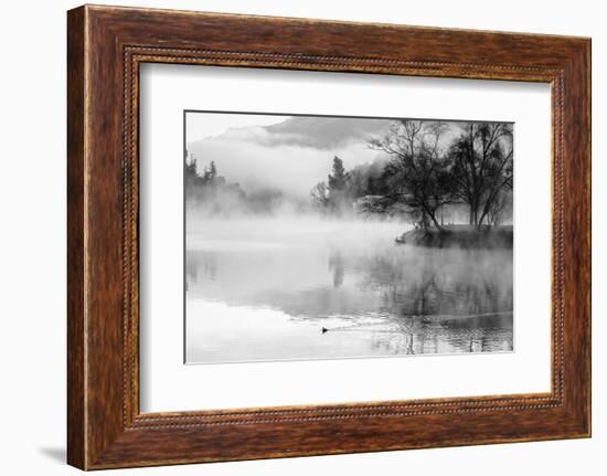 Fog on the Lake 2-Sally Linden-Framed Photographic Print