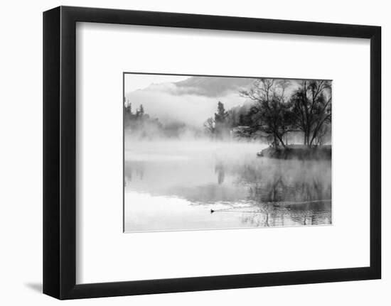 Fog on the Lake 2-Sally Linden-Framed Photographic Print