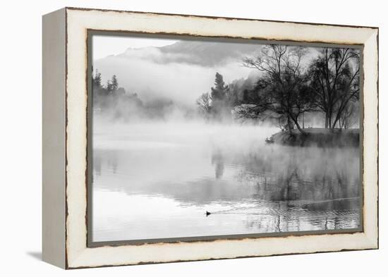 Fog on the Lake 2-Sally Linden-Framed Premier Image Canvas