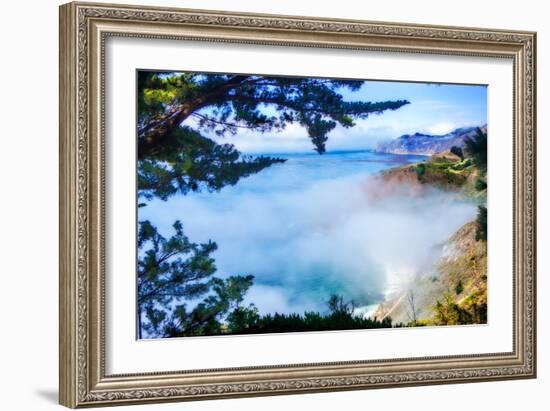 Fog Over Big Sur-Alan Hausenflock-Framed Photo