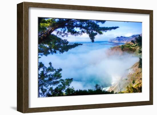 Fog Over Big Sur-Alan Hausenflock-Framed Photo