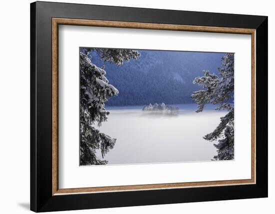 fog over frozen lake-Norbert Maier-Framed Photographic Print