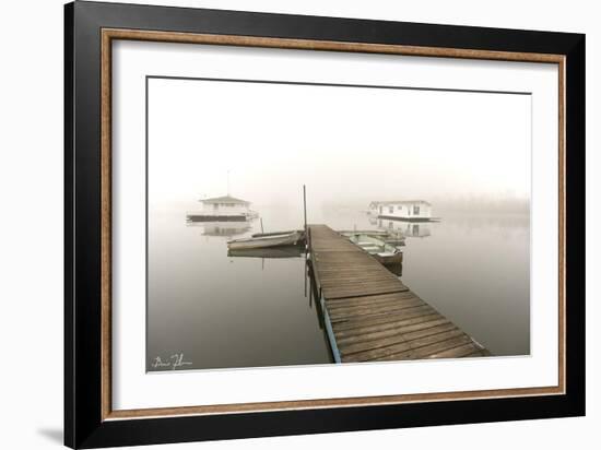 Fog Over Horseshoe Pond-5fishcreative-Framed Giclee Print