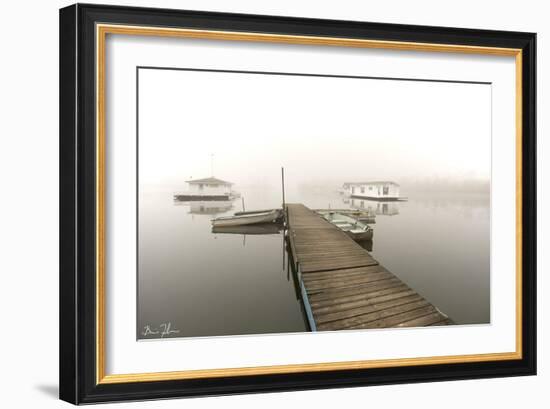 Fog Over Horseshoe Pond-5fishcreative-Framed Giclee Print