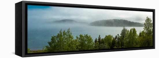 Fog over Lake Superior, Marathon, Ontario, Canada-null-Framed Premier Image Canvas