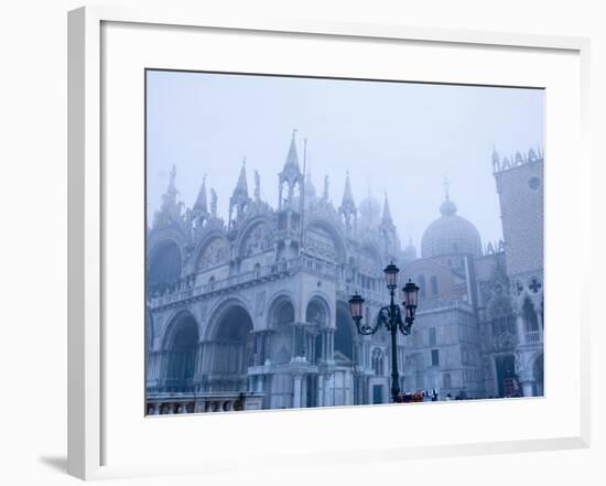 Fog Over the Basilica of San Marco in Venice-null-Framed Photographic Print