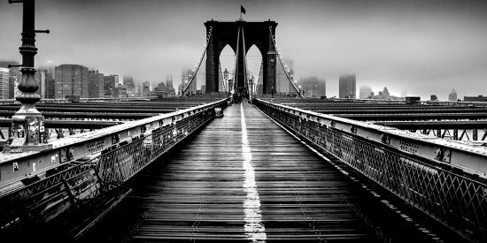 Fog Over The Brooklyn Bridge Brooklyn Manhattan New York City New York State Usa Photographic Print Art Com