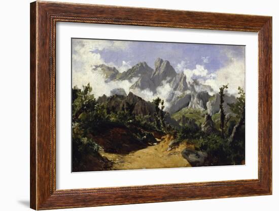 Fog (Picos de Europa), ca. 1874-Carlos de Haes-Framed Giclee Print