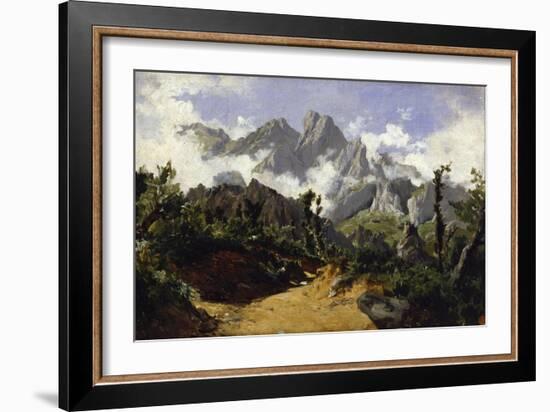 Fog (Picos de Europa), ca. 1874-Carlos de Haes-Framed Giclee Print