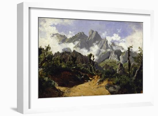 Fog (Picos de Europa), ca. 1874-Carlos de Haes-Framed Giclee Print