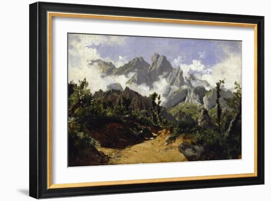 Fog (Picos de Europa), ca. 1874-Carlos de Haes-Framed Giclee Print