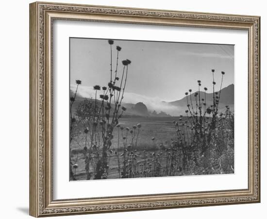 Fog Rolling in over the Santa Lucia Mountains-Nina Leen-Framed Photographic Print