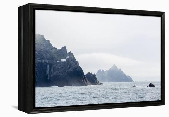 Fog Shrouds the Skellig Islands-Michael Nolan-Framed Premier Image Canvas