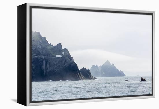 Fog Shrouds the Skellig Islands-Michael Nolan-Framed Premier Image Canvas