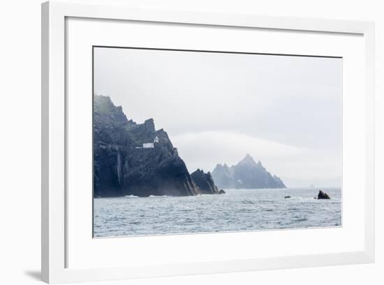 Fog Shrouds the Skellig Islands-Michael Nolan-Framed Photographic Print