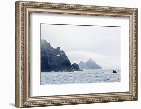 Fog Shrouds the Skellig Islands-Michael Nolan-Framed Photographic Print