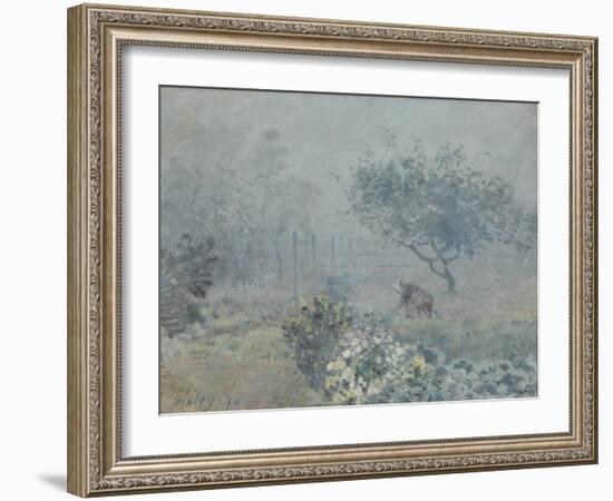 Fog, Voisins, 1874-Alfred Sisley-Framed Giclee Print