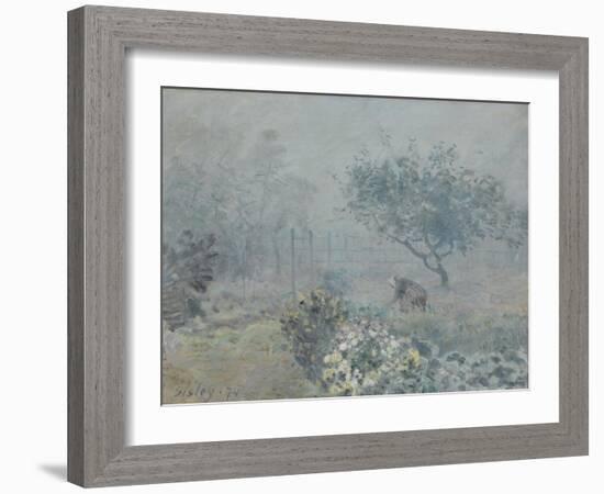 Fog, Voisins, 1874-Alfred Sisley-Framed Giclee Print