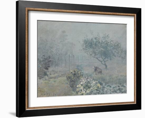 Fog, Voisins, 1874-Alfred Sisley-Framed Giclee Print