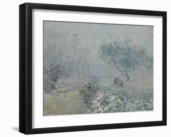 Fog, Voisins, 1874-Alfred Sisley-Framed Giclee Print