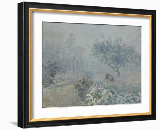 Fog, Voisins, 1874-Alfred Sisley-Framed Giclee Print