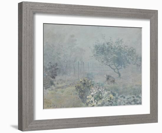 Fog, Voisins, 1874-Alfred Sisley-Framed Giclee Print