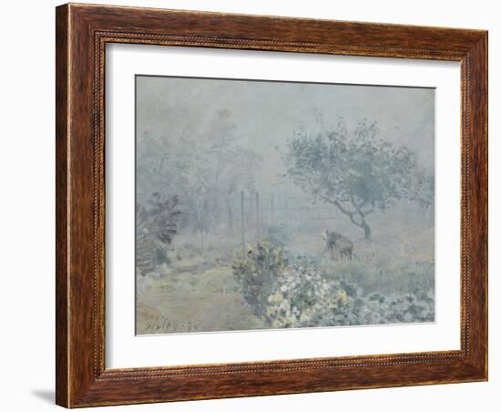 Fog, Voisins, 1874-Alfred Sisley-Framed Giclee Print