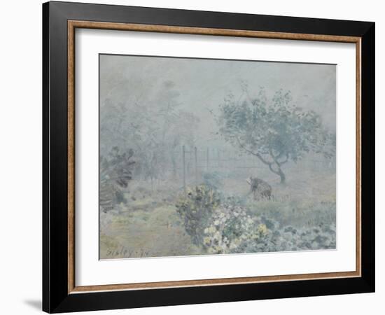 Fog, Voisins, 1874-Alfred Sisley-Framed Giclee Print