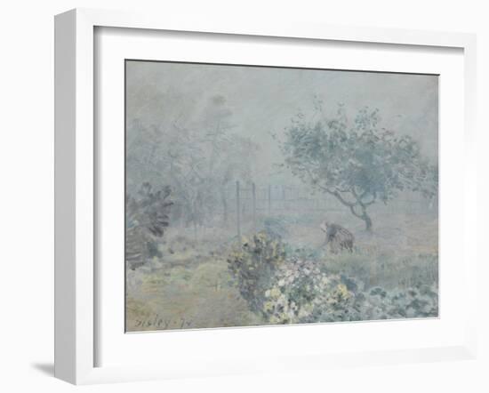 Fog, Voisins, 1874-Alfred Sisley-Framed Giclee Print